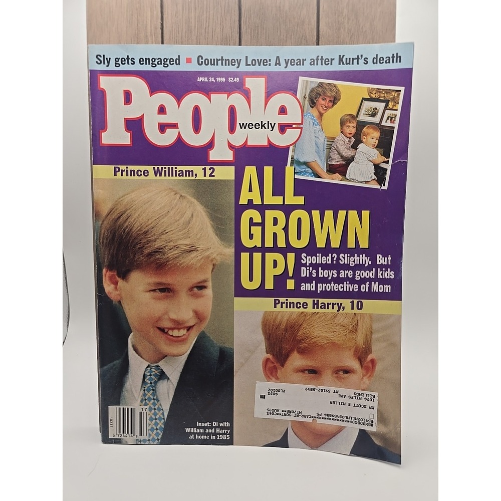 Prince William , Prince Harry , Di's Boys , People Magazine April 24 ,1995